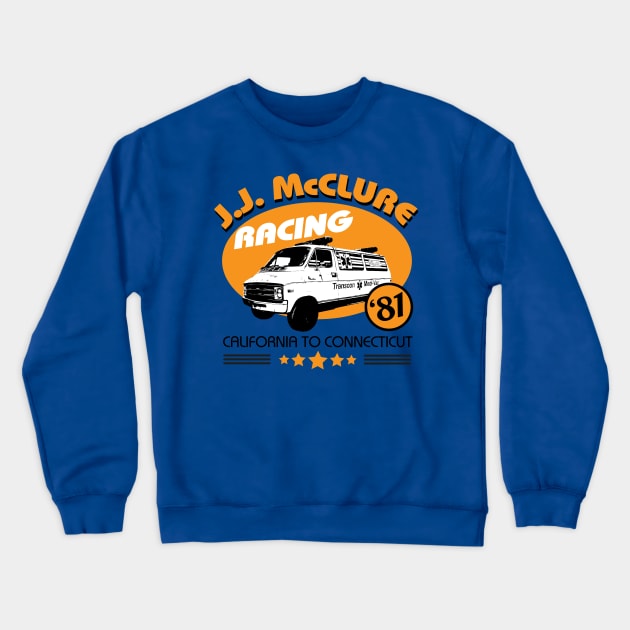 JJ McClure Racing v2 Crewneck Sweatshirt by Meta Cortex